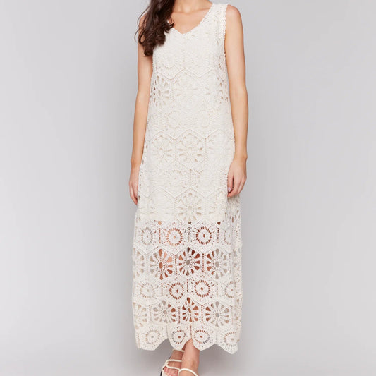 Charlie B - Crochet Sleeveless Maxi Dress