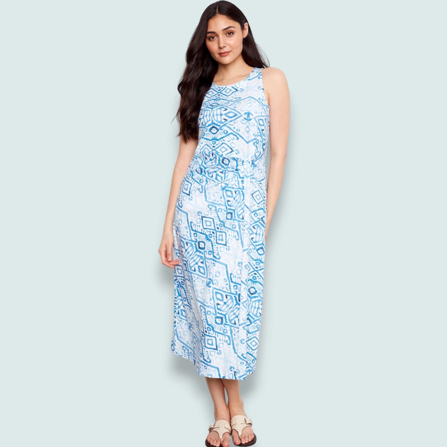 Charlie B - Patterned Dress With Faux Knot Detail