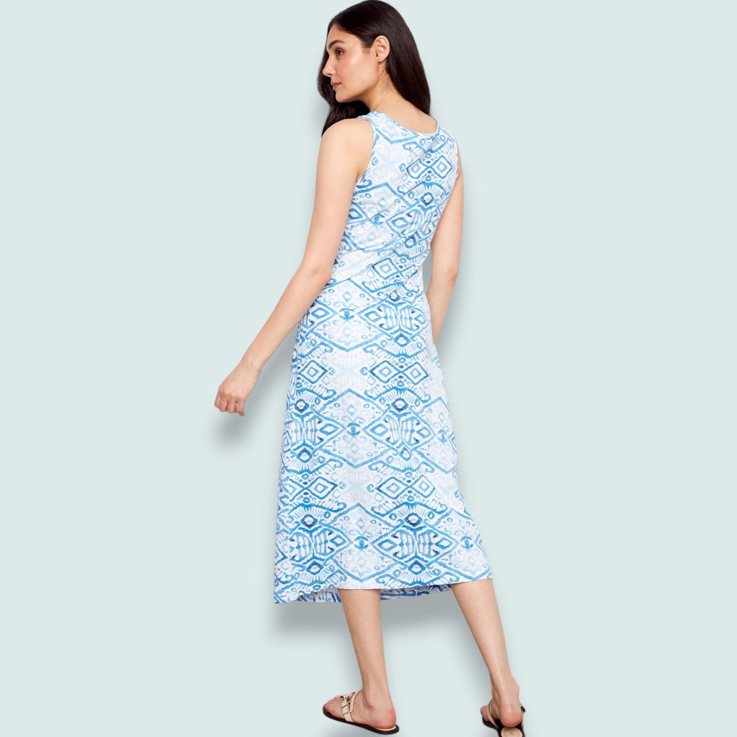 Charlie B - Patterned Dress With Faux Knot Detail
