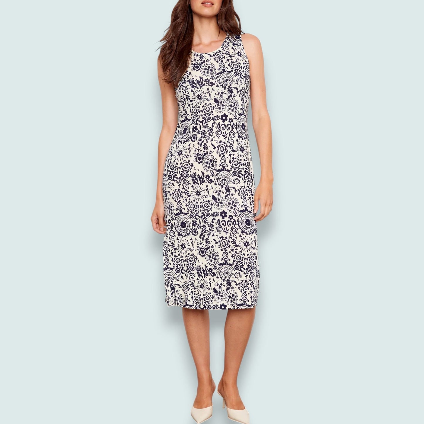 Charlie B - Midnight Garden Printed Knit Dress