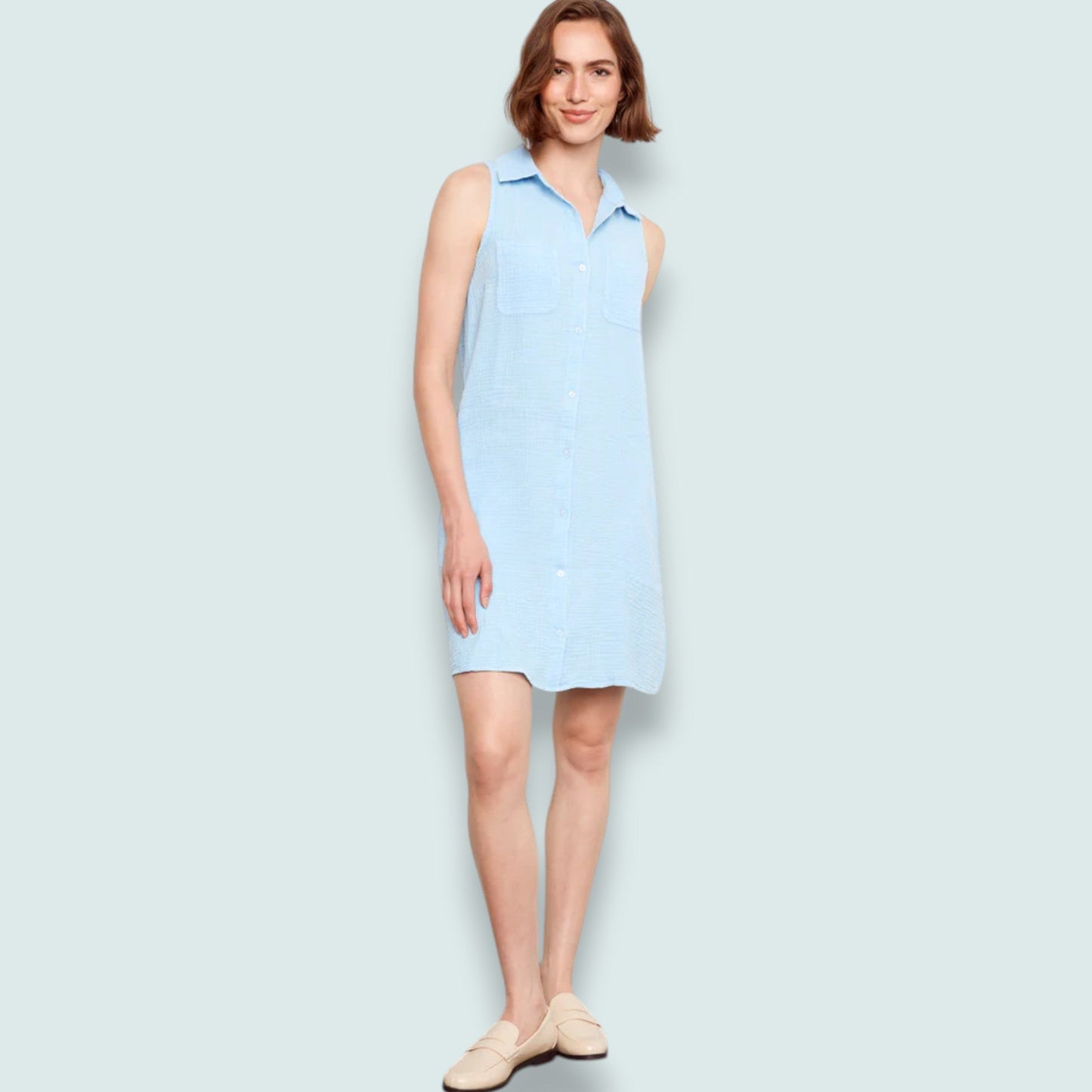 Charlie B - Sleeveless Shirt Dress