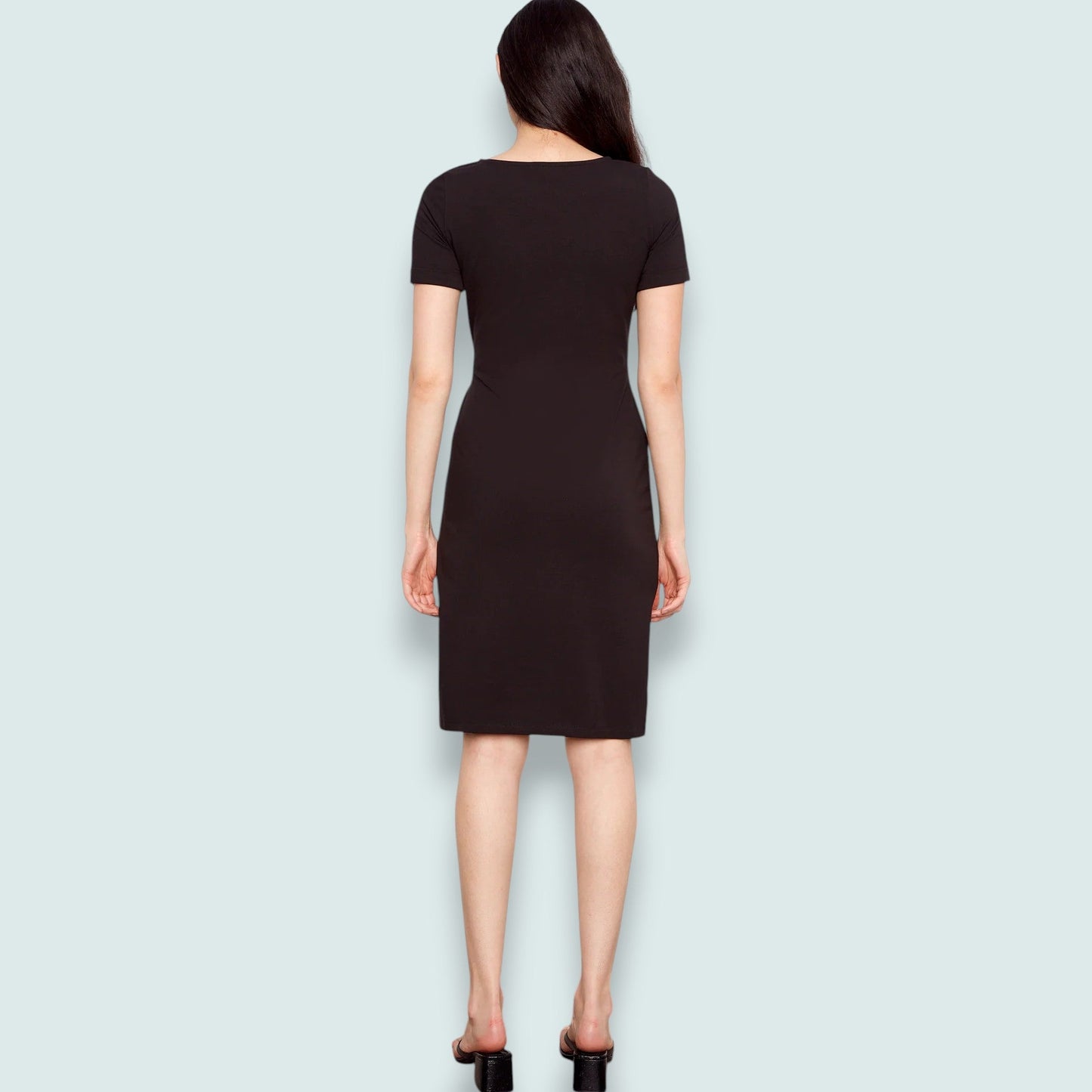 Charlie B - Short Sleeve Dress With Tie Belt
