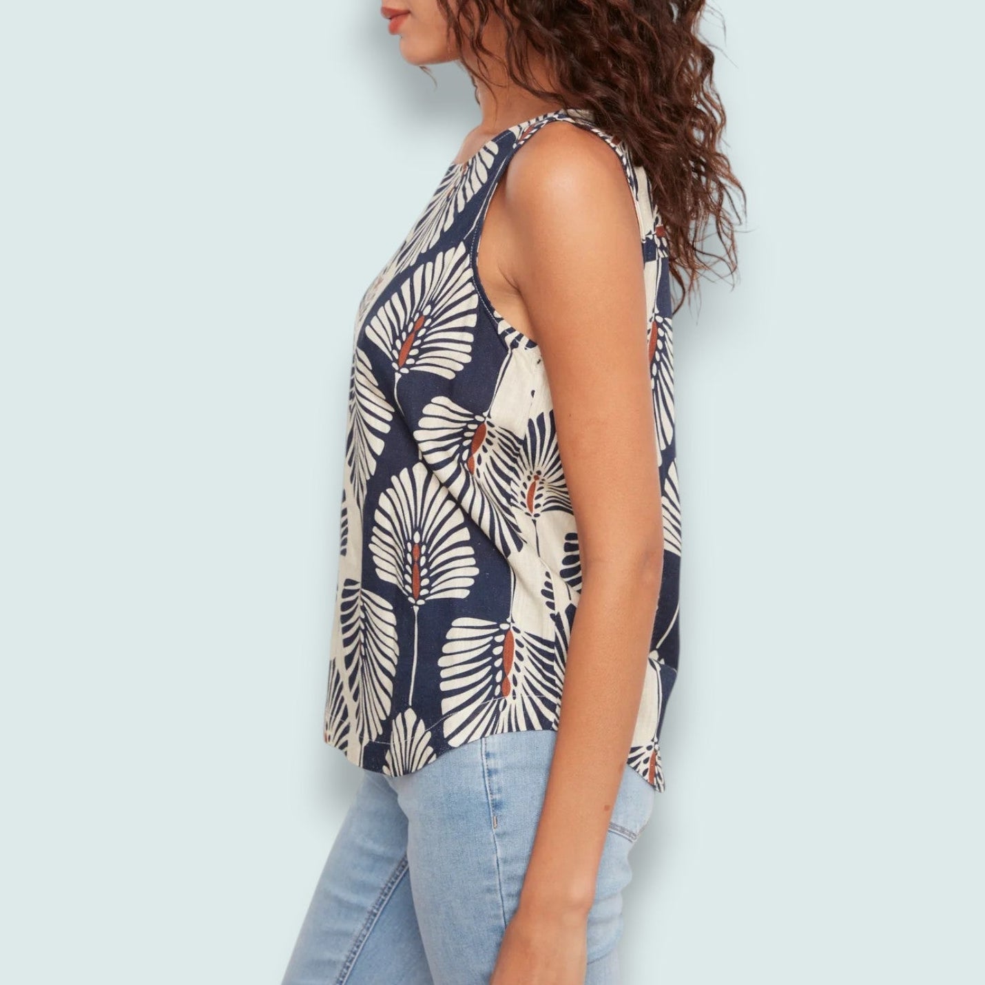 Charlie B - Printed Sleeveless Tank Top