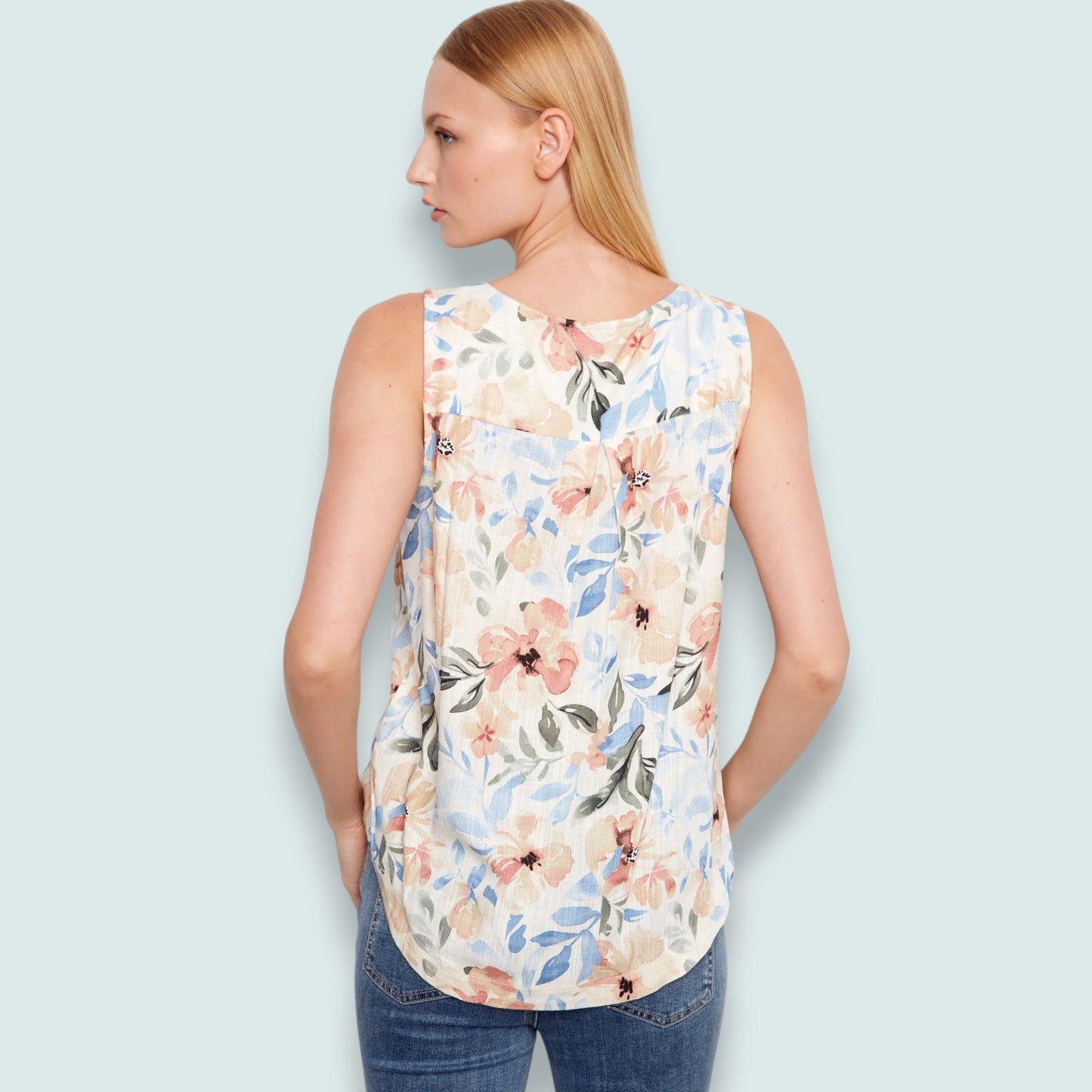 Charlie B - Printed Sleeveless Tank Top