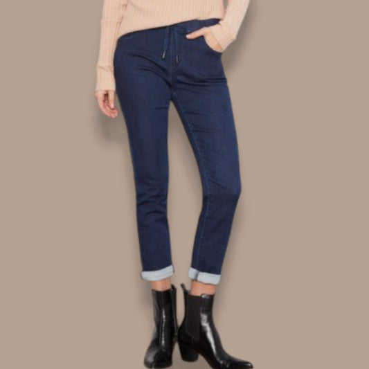 Charlie B - Knit Denim Slim-Leg Jogger Pants