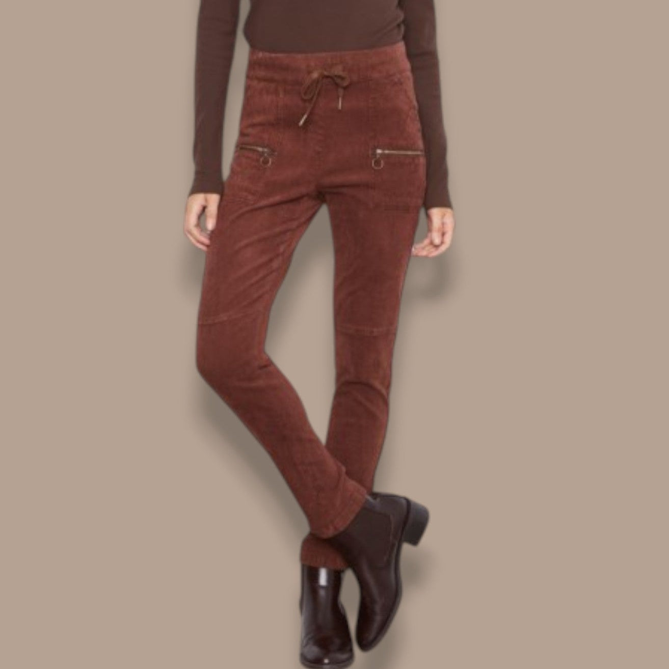 Charlie B - Pull-On Baby Corduroy Jogger Pants With Zip Pockets