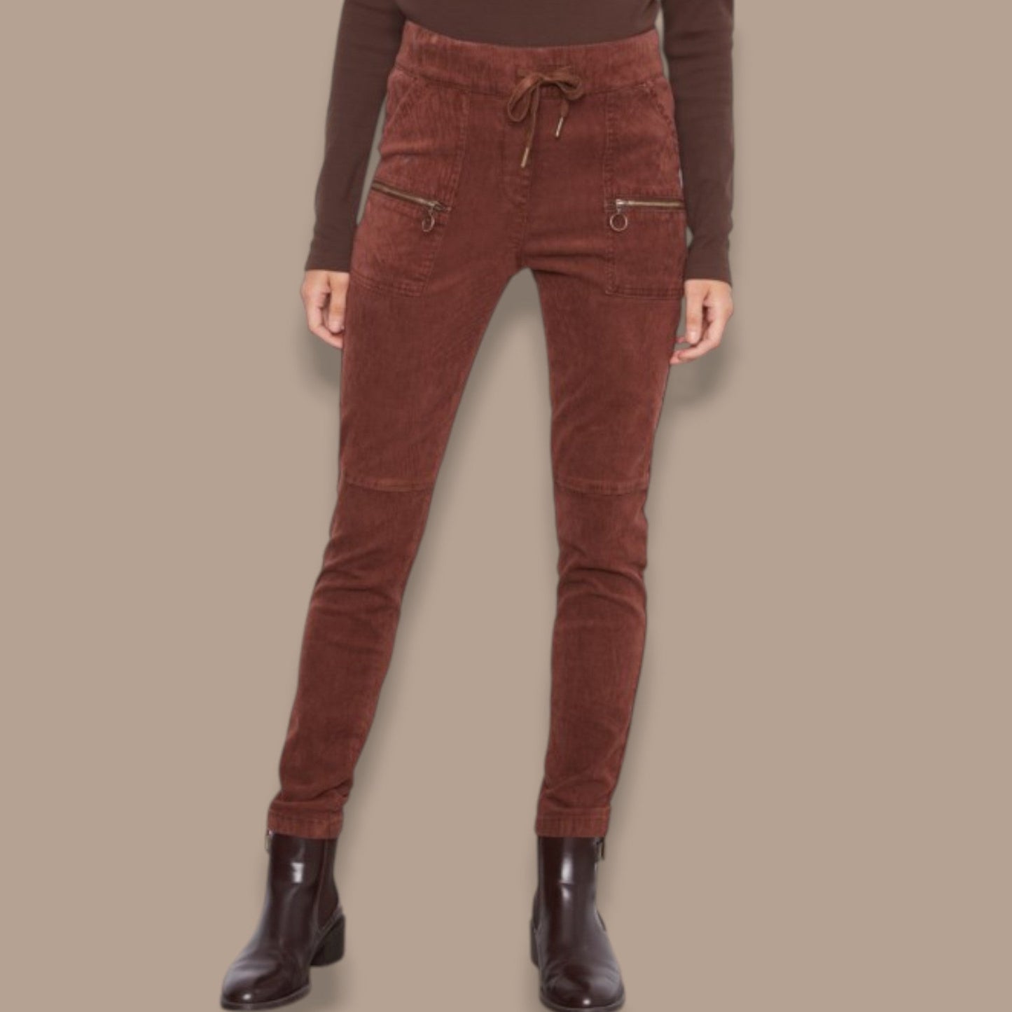 Charlie B - Pull-On Baby Corduroy Jogger Pants With Zip Pockets