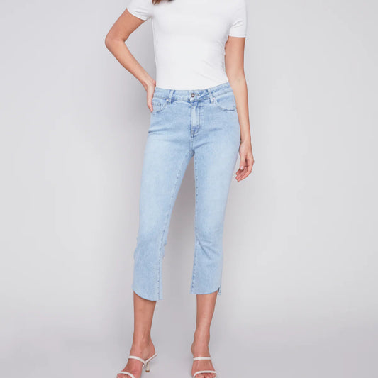 Charlie B - Asymmetrical Cropped Jeans