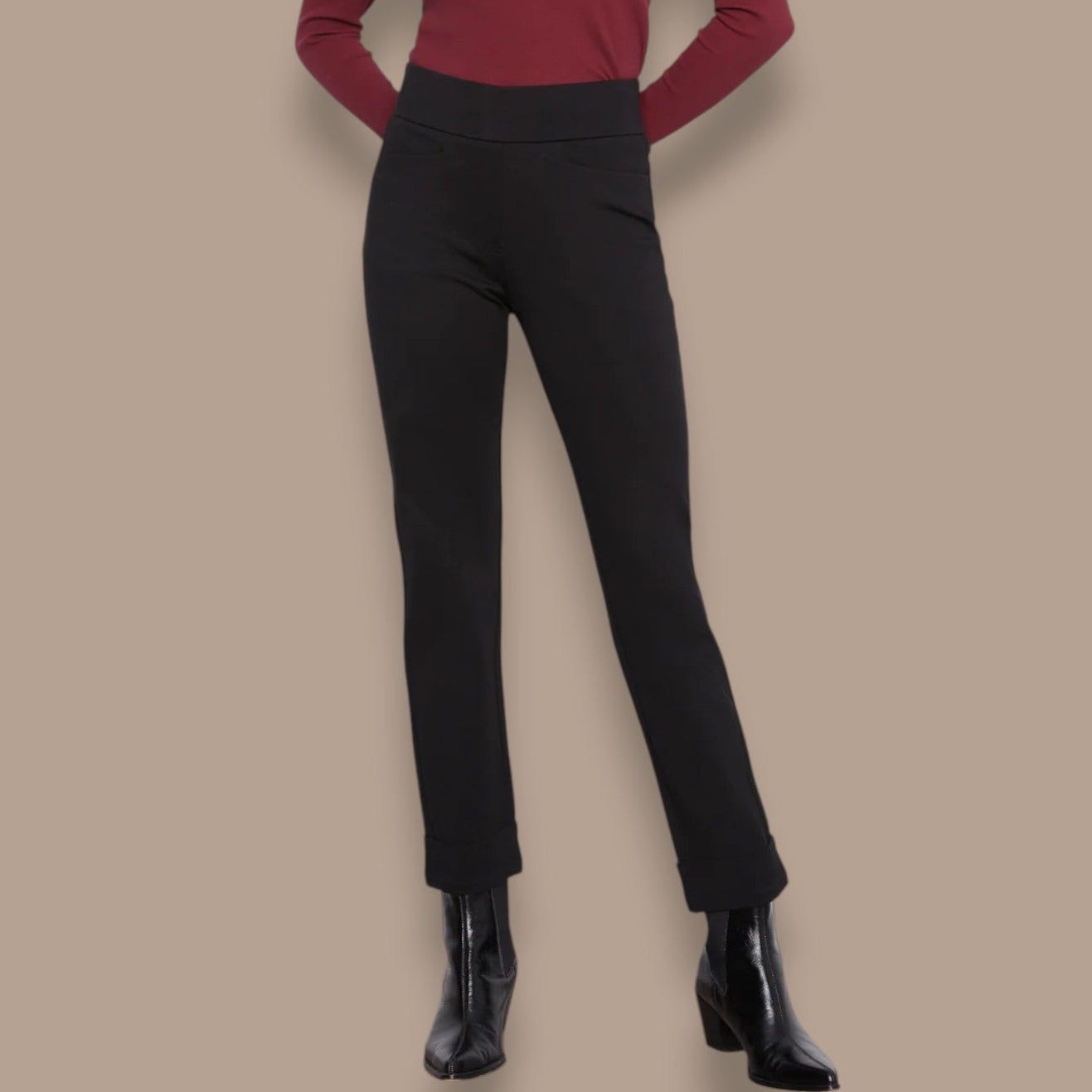 Charlie B - Rolled Cuff Pull-On Pants