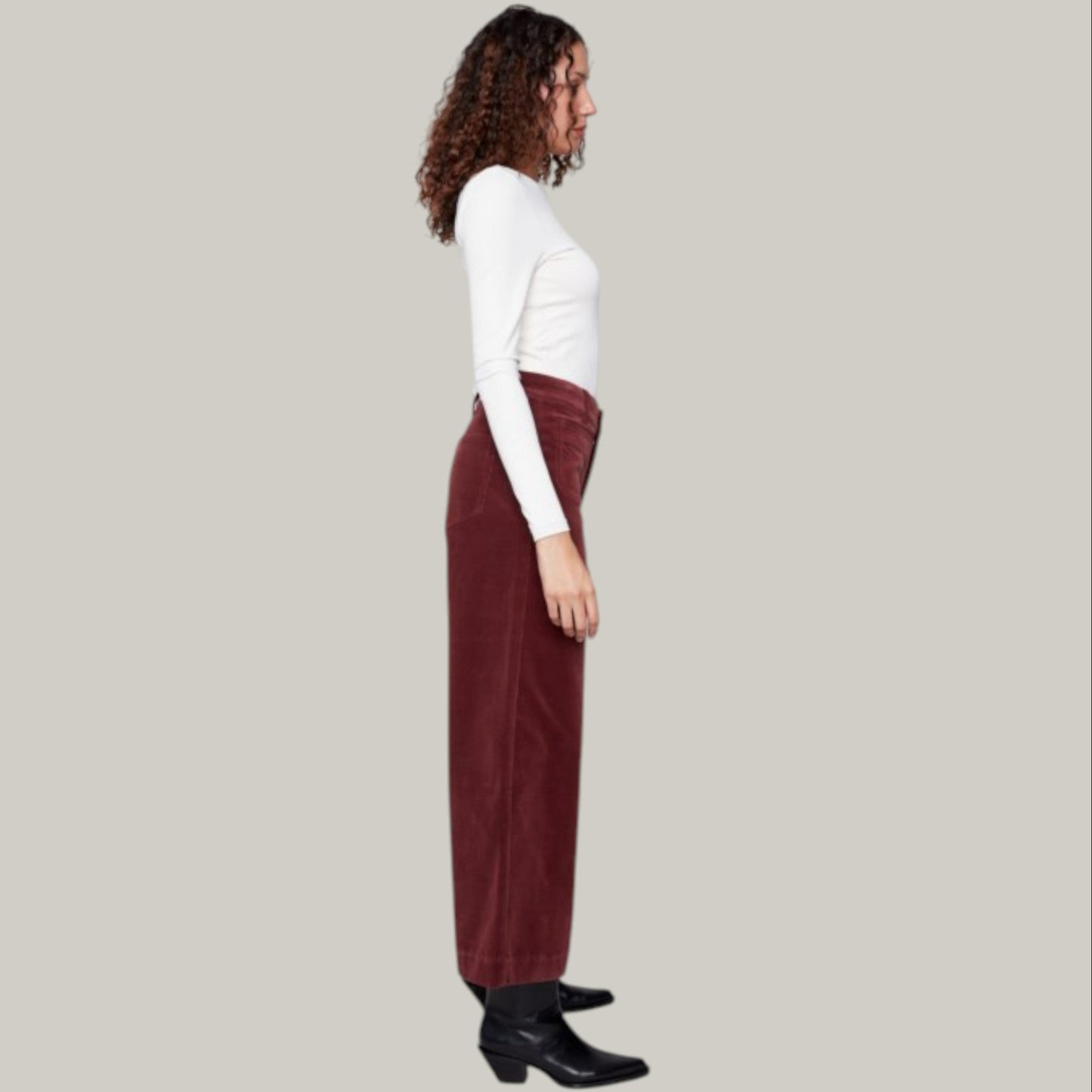 Charlie B - Cropped Flare Corduroy Pant