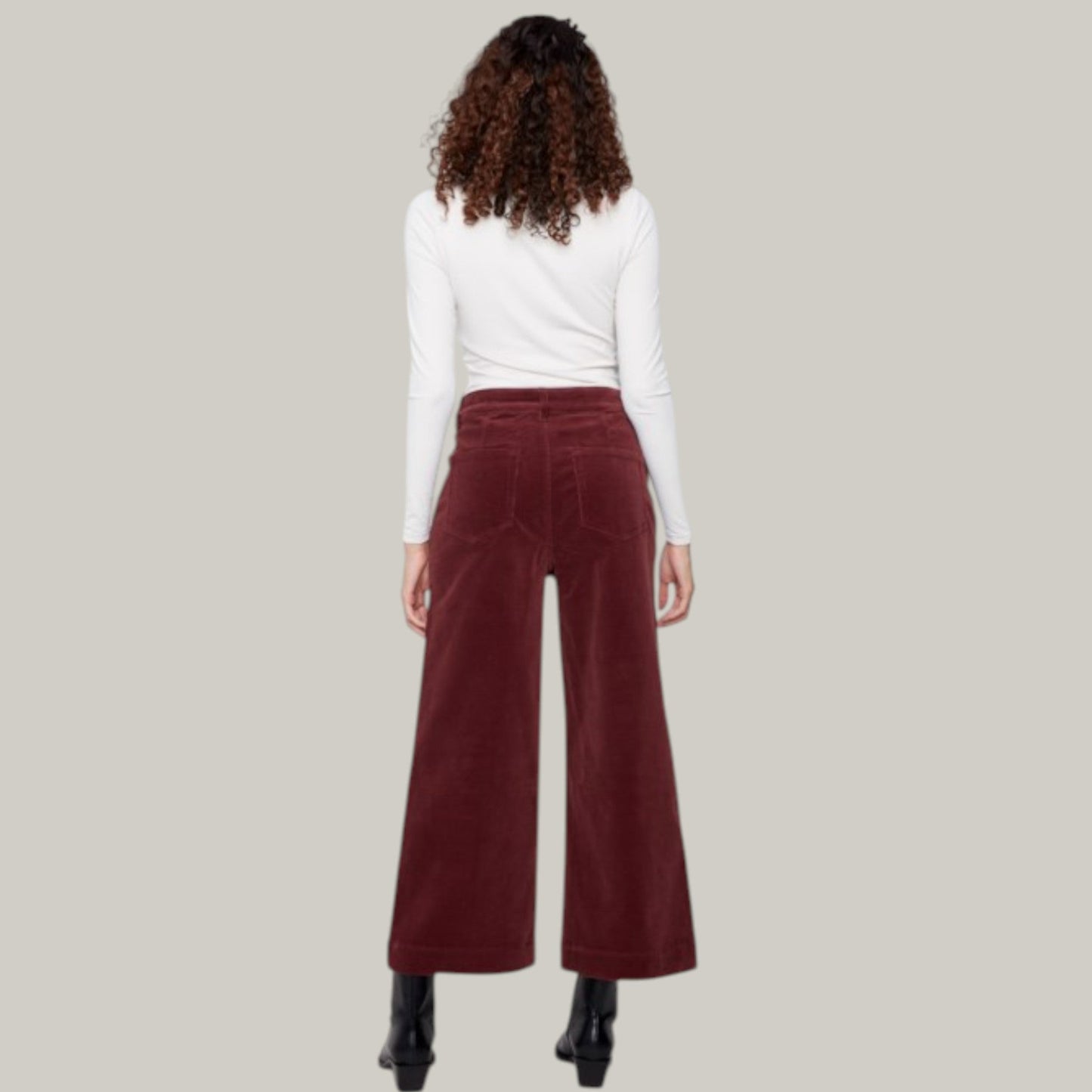 Charlie B - Cropped Flare Corduroy Pant