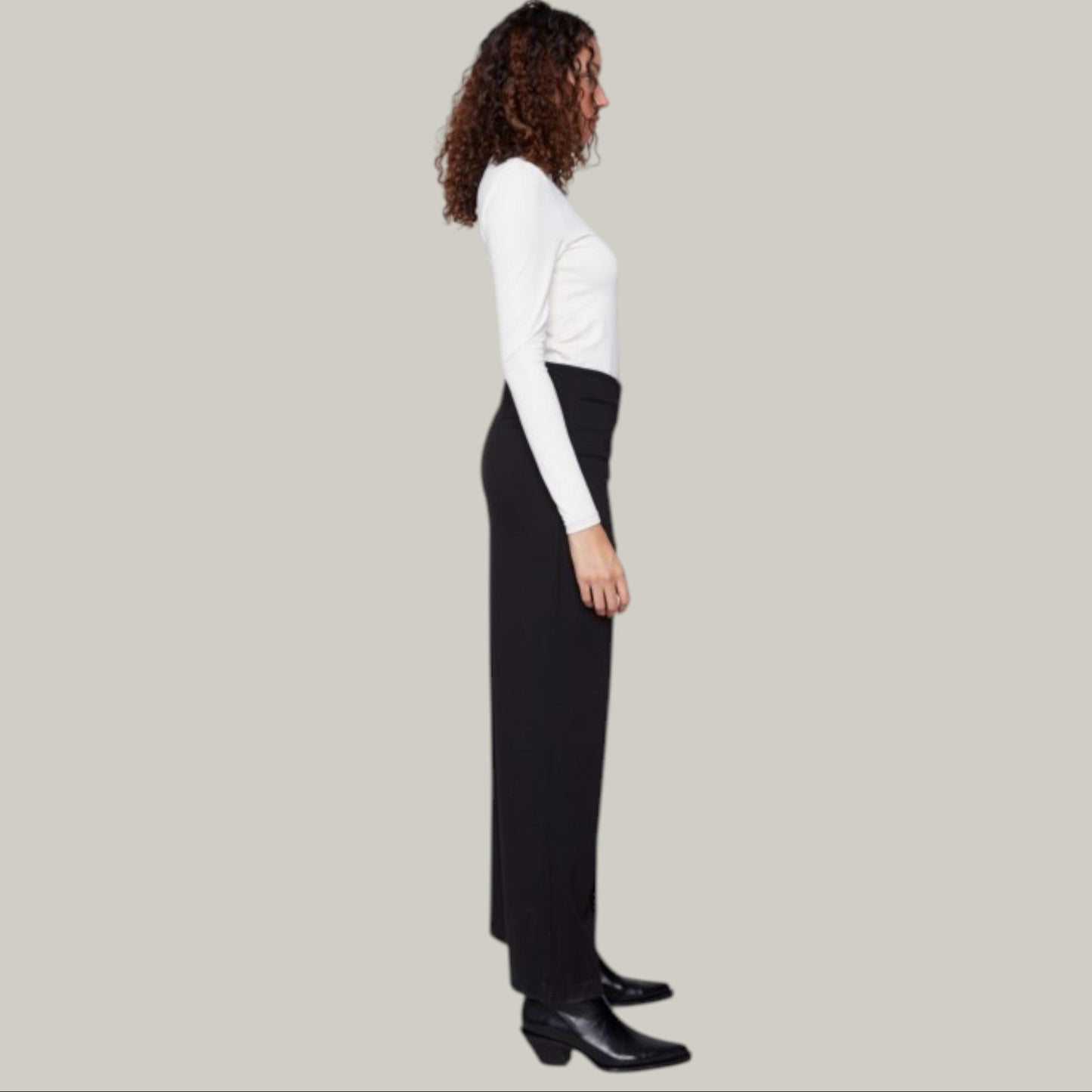 Charlie B - Pull-On Ponte Wide Leg Pants
