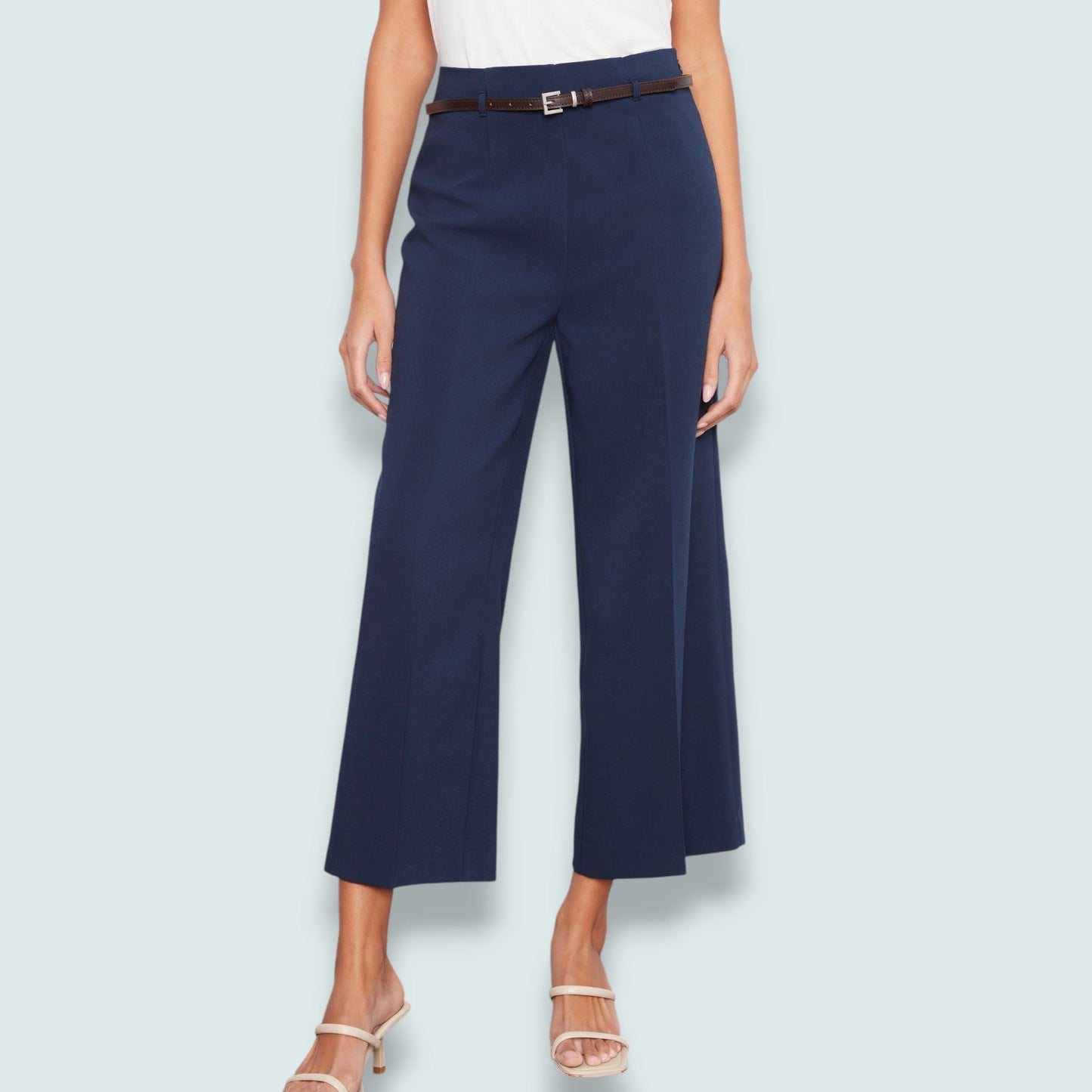 Charlie B - Cropped Dressy Belted Pants