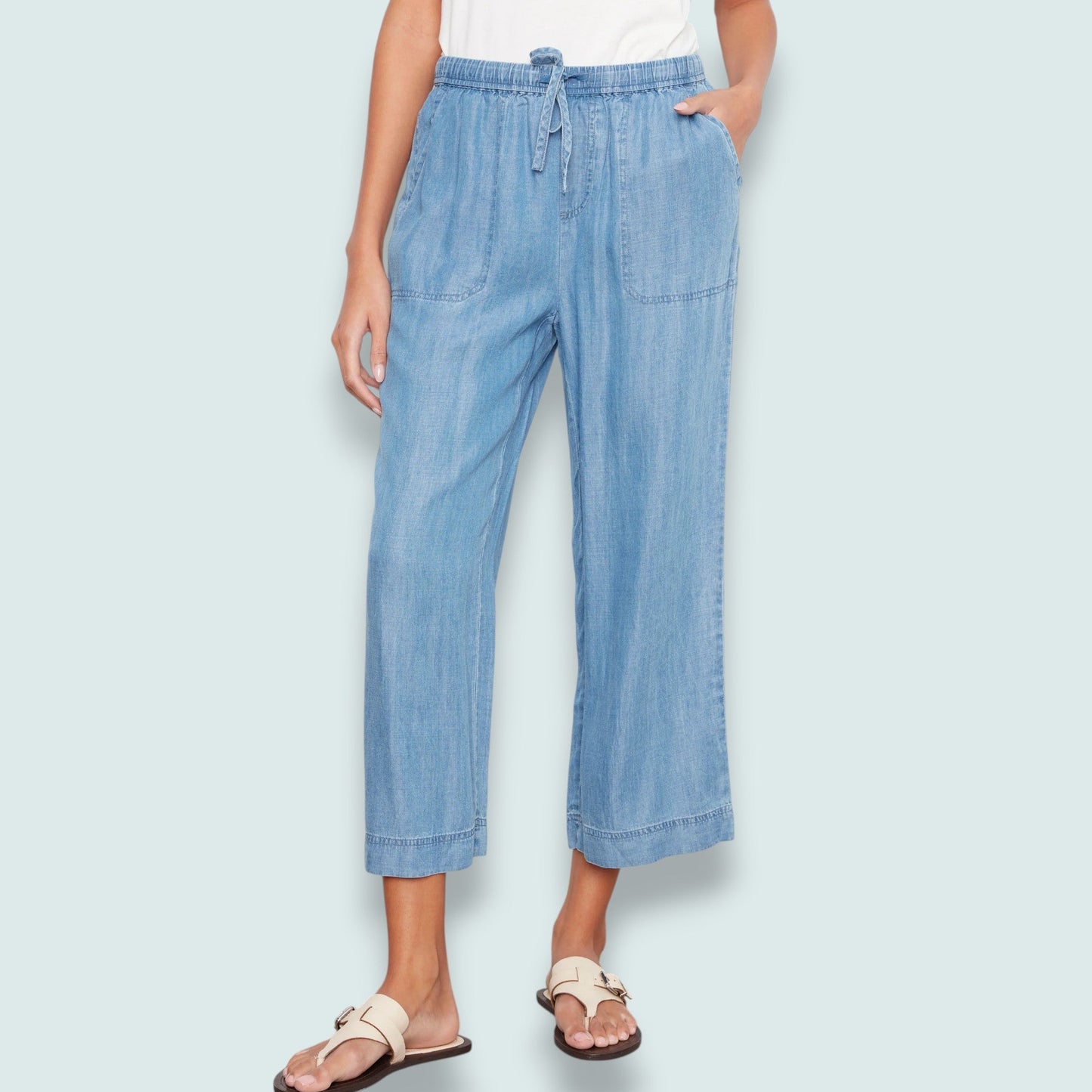 Charlie B - Tencel Wide Leg Jogger Pants