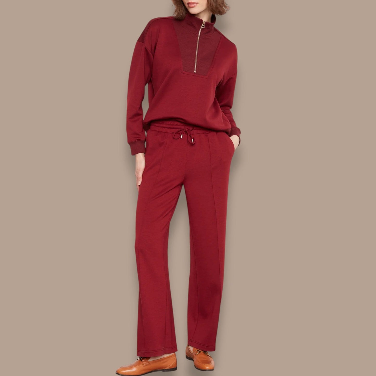 Charlie B - Soft Scuba Half Zip Pullover