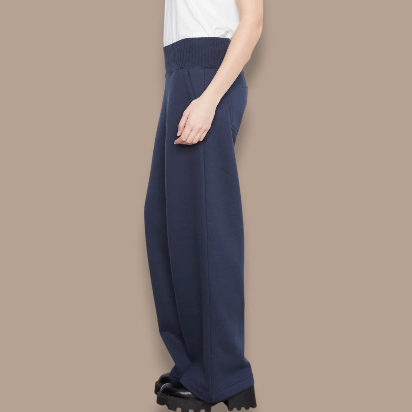 Charlie B - French Terry Wide Leg Lounge Pants
