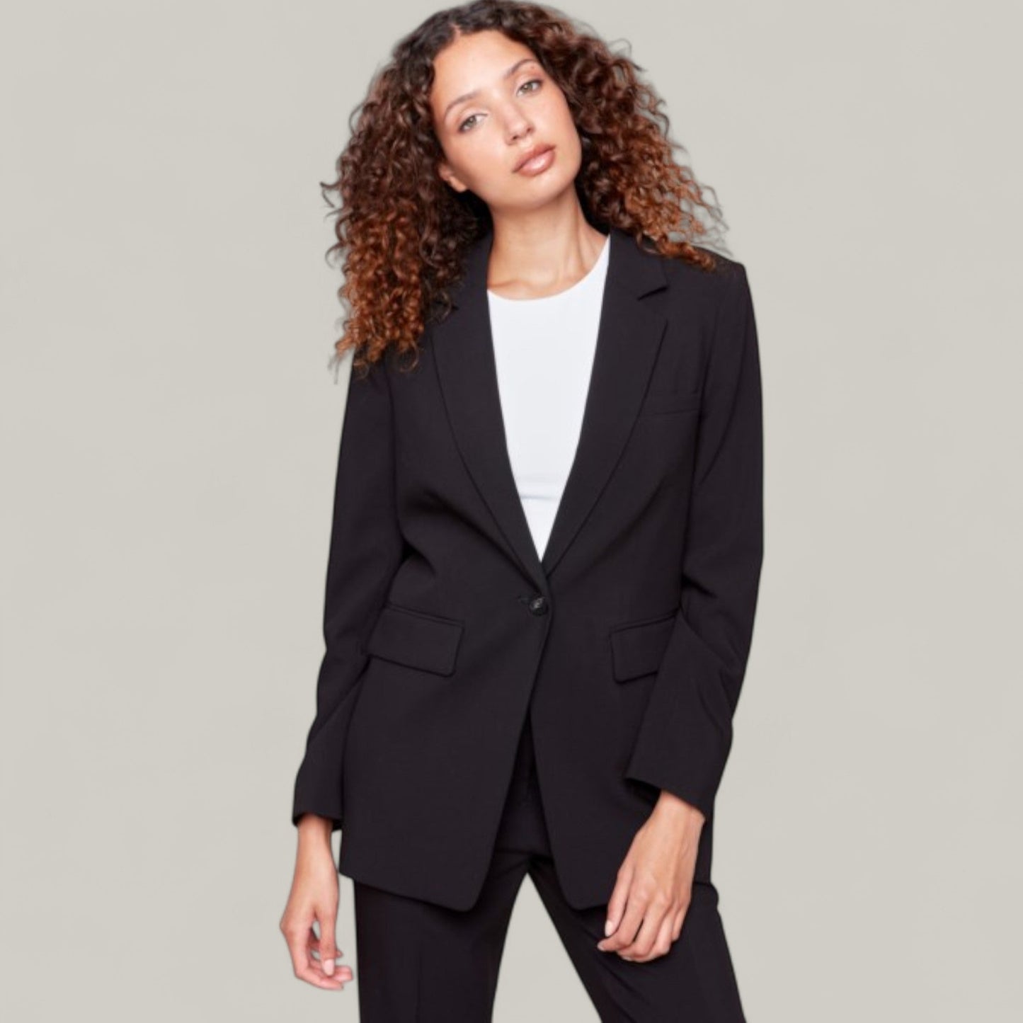 Charlie B - Blazer Jacket With Ruched Back