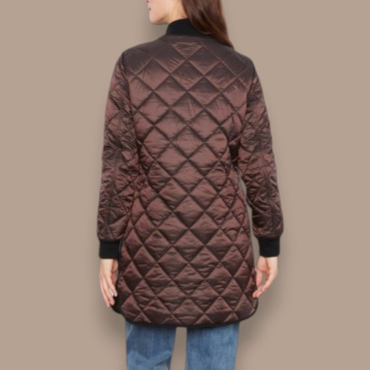 Charlie B - Reversible Mocha Quilted Jacket