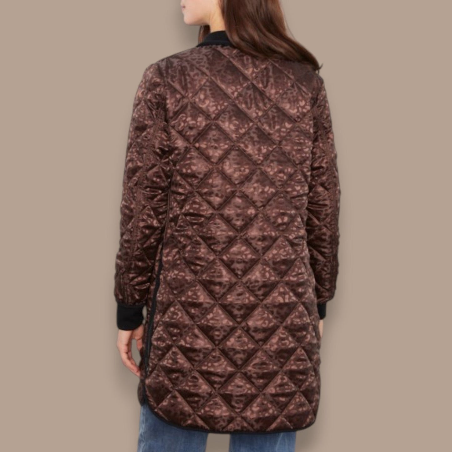 Charlie B - Reversible Mocha Quilted Jacket