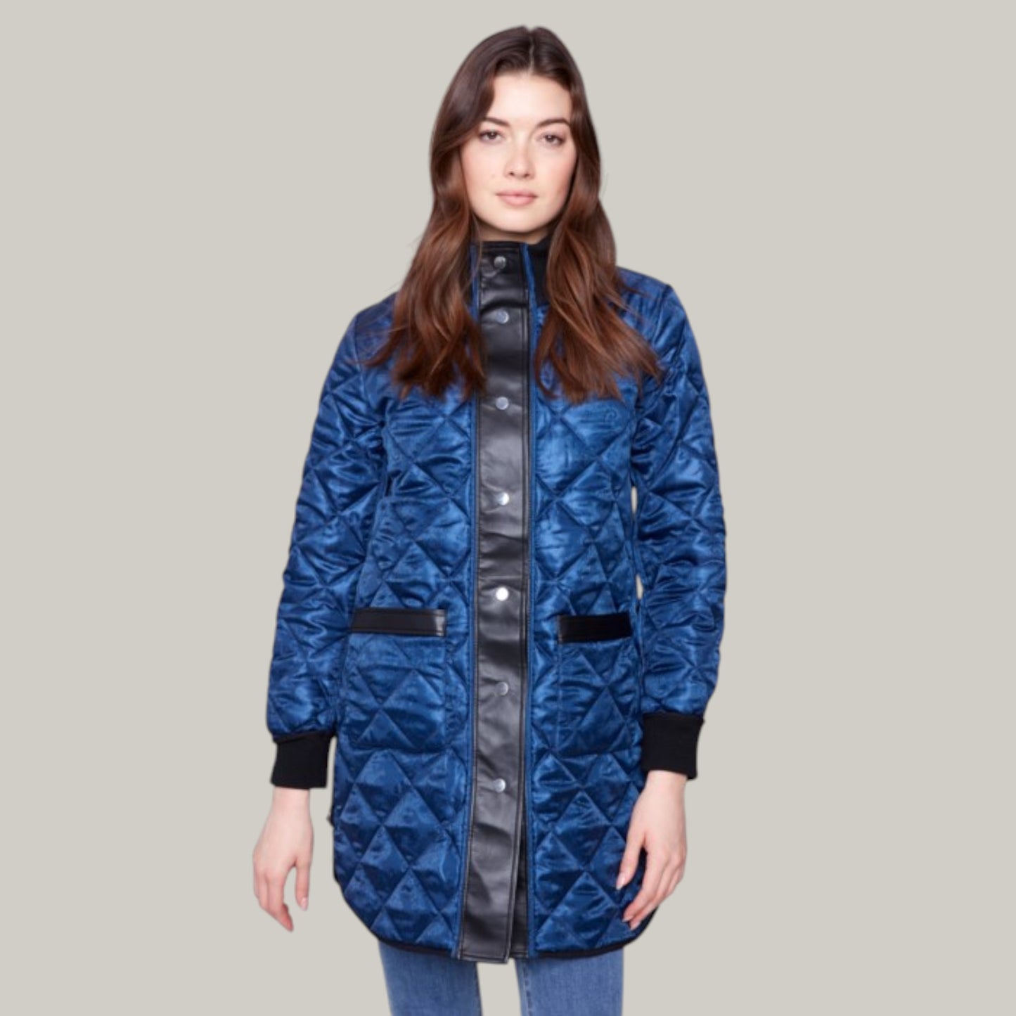 Charlie B - Reversible Long Puffer Coat