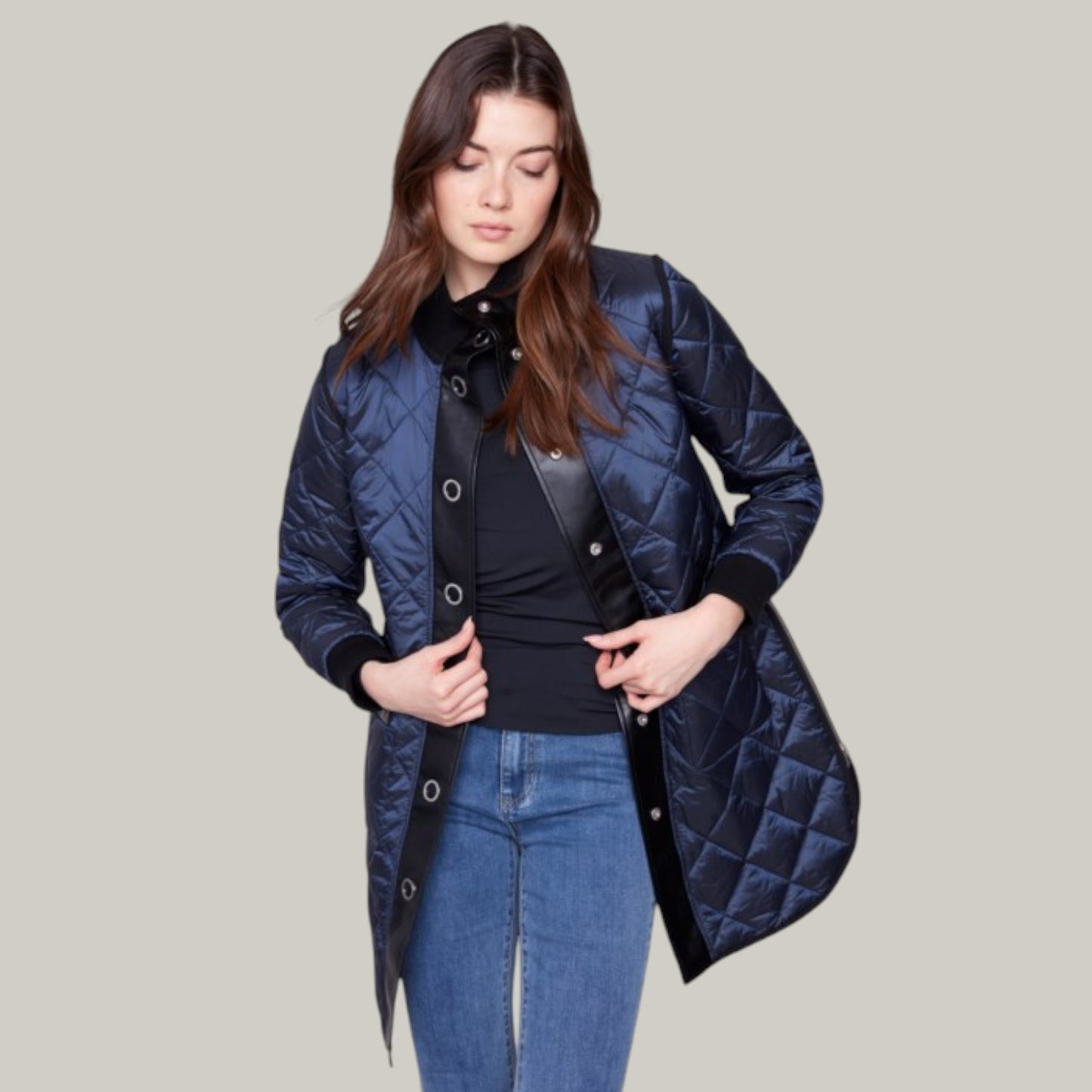 Charlie B - Reversible Long Puffer Coat