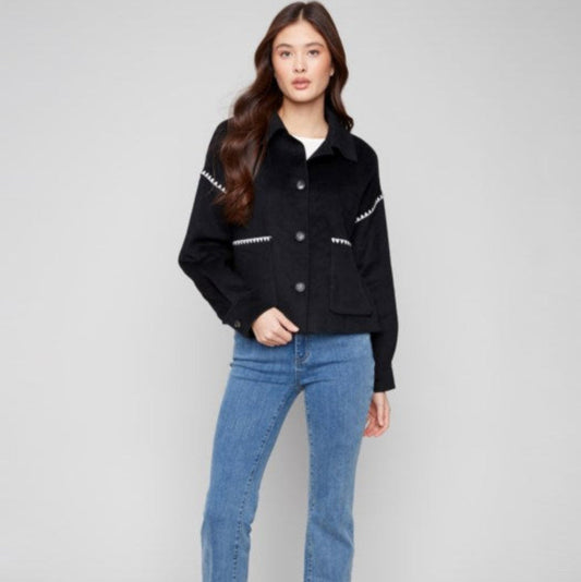 Charlie B - Short Double-Faced Wool Jacket