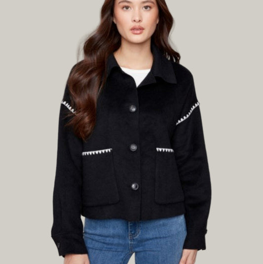 Charlie B - Short Double-Faced Wool Jacket