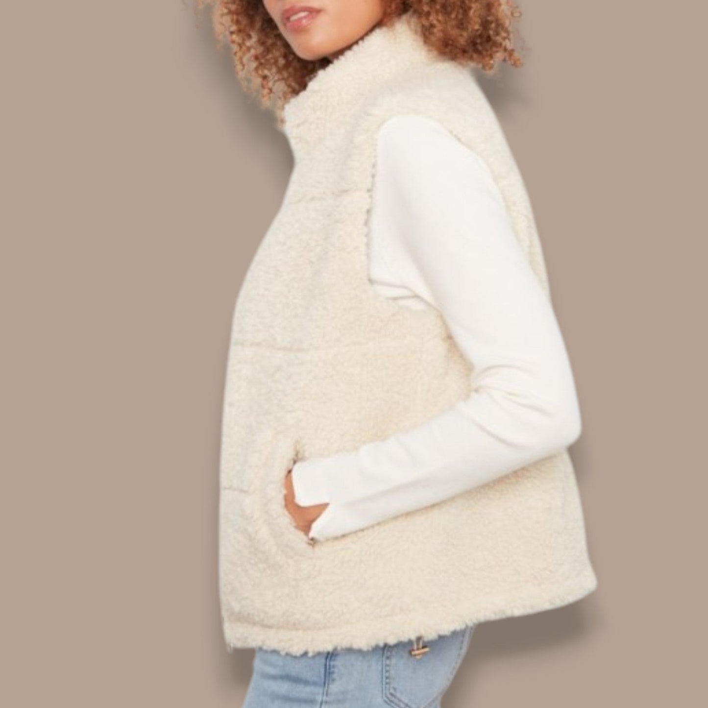 Charlie B - Reversible Sherpa Zip Vest