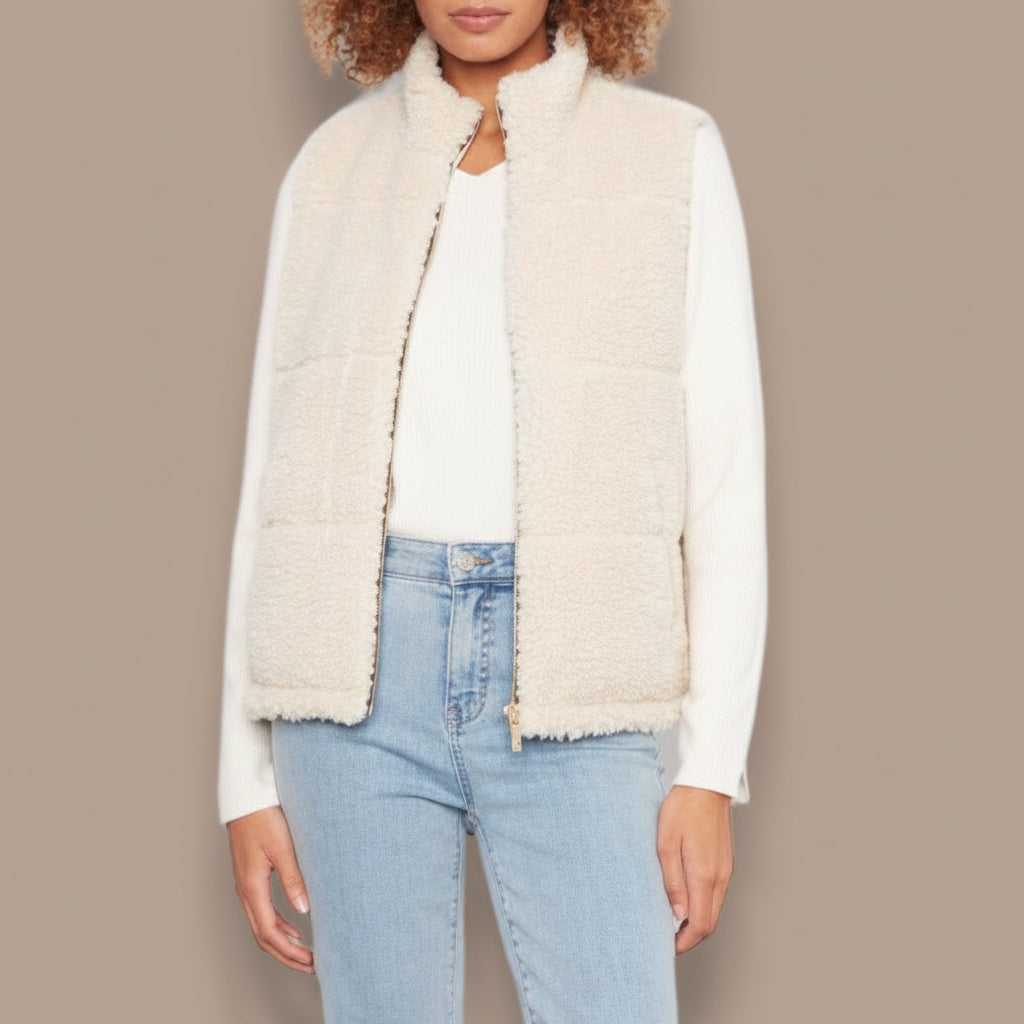 Charlie B - Reversible Sherpa Zip Vest