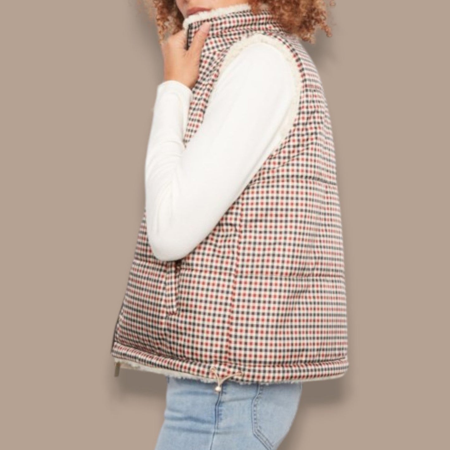 Charlie B - Reversible Sherpa Zip Vest