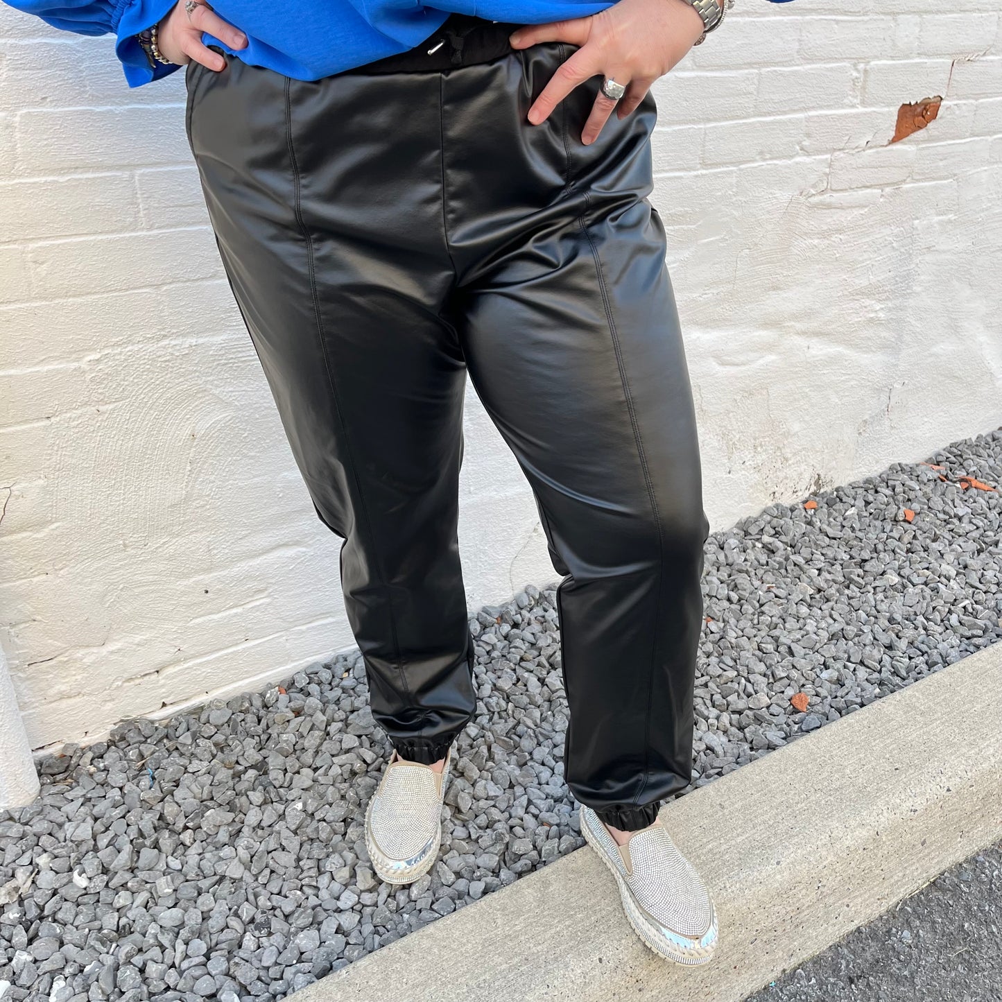 Bali - Faux Leather Pants