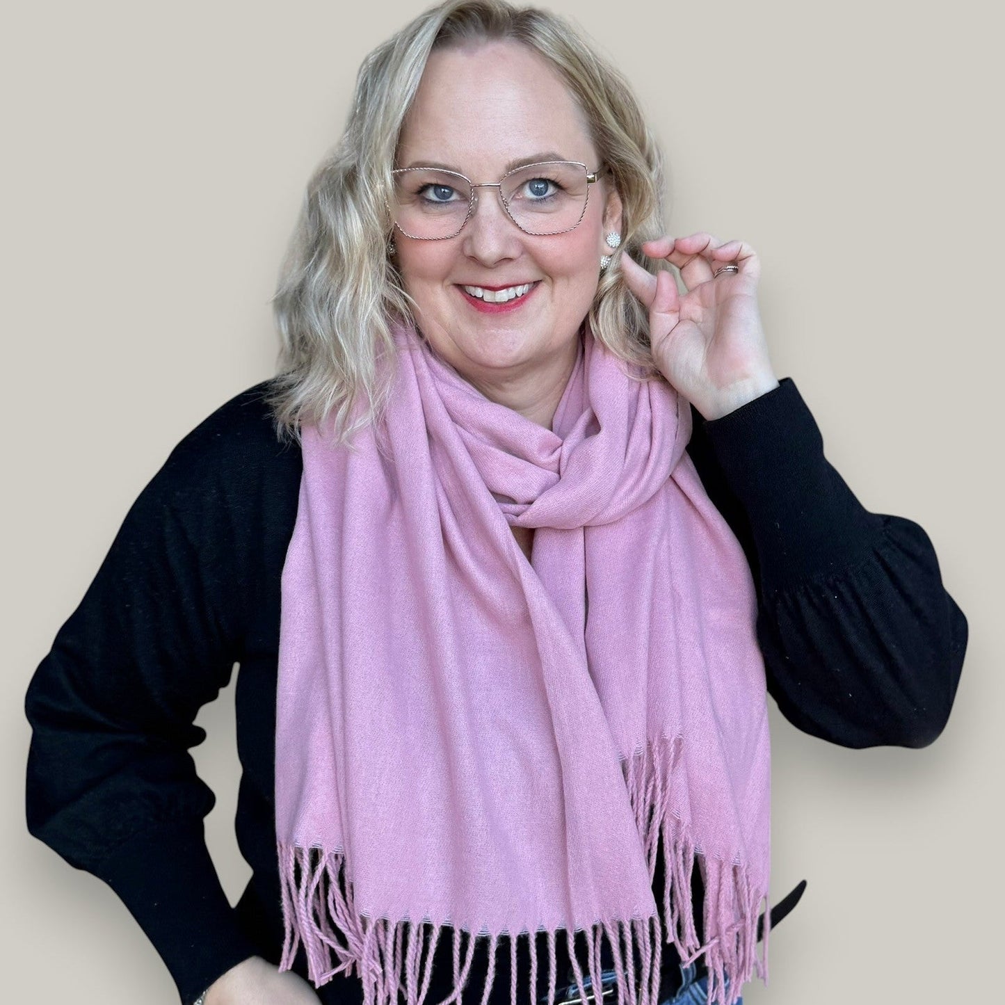 Alina - Cashmere Feel Solid Scarves