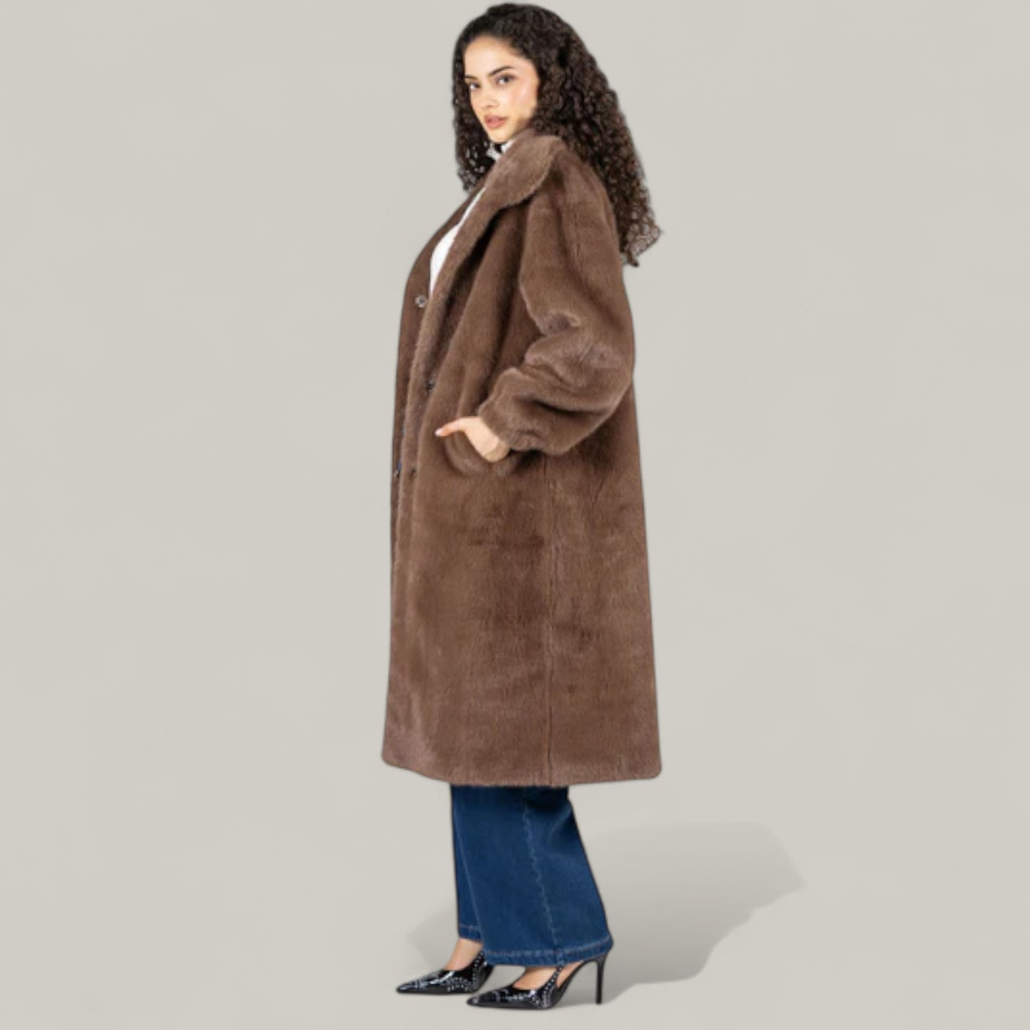 C'est Moi - Faux Fur Long Coat
