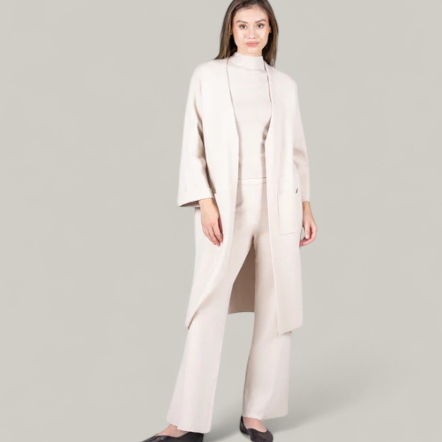 C'est Moi - Viscose Blend Long Knit Cardigan