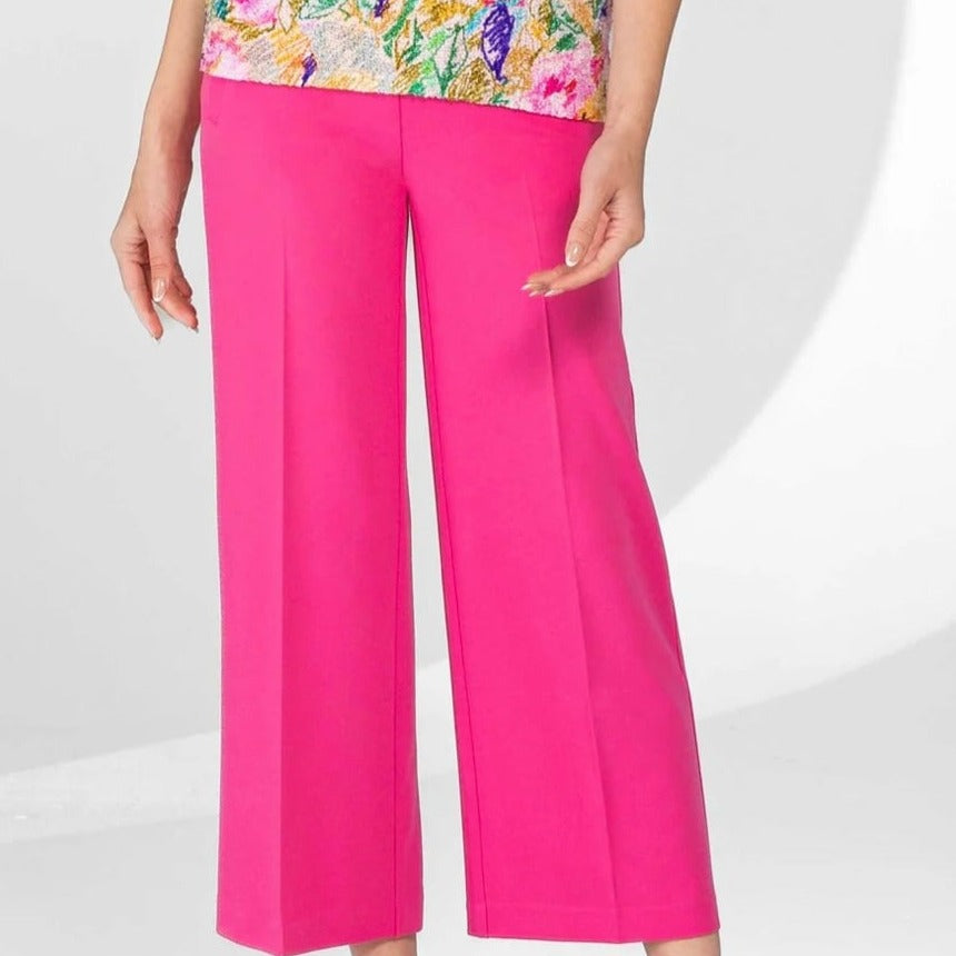 Lisette L - Pull-On Wide Leg Pants With Pockets