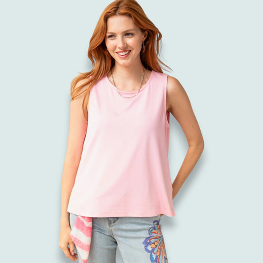 Claire Desjardins - Tie-Back Sleeveless Essential Tank Top