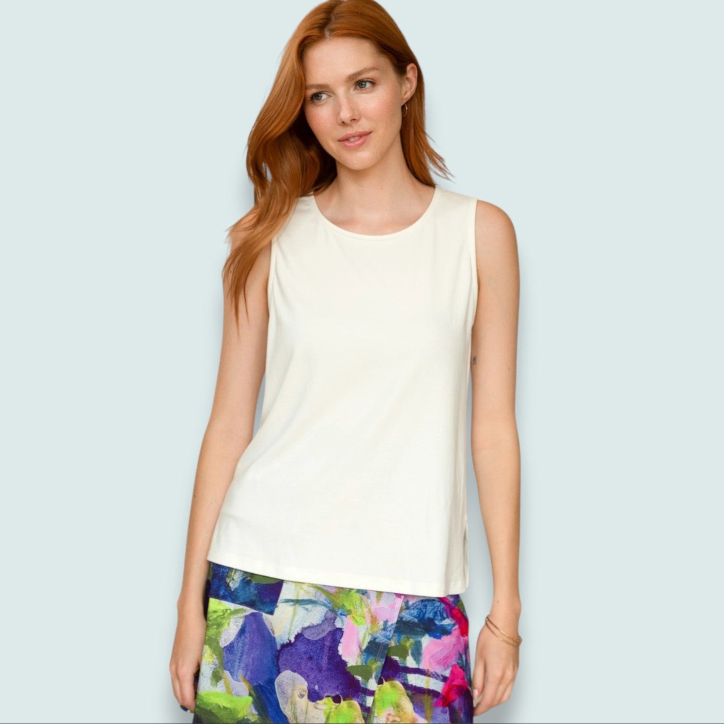 Claire Desjardins - Tie-Back Sleeveless Essential Tank Top