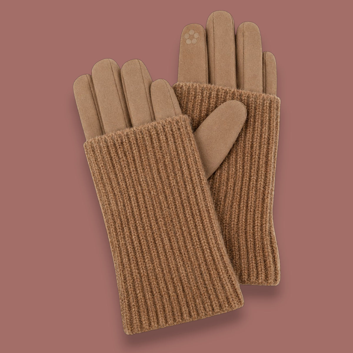 Caracol - Gloves With Ribbed Wrist Warmers