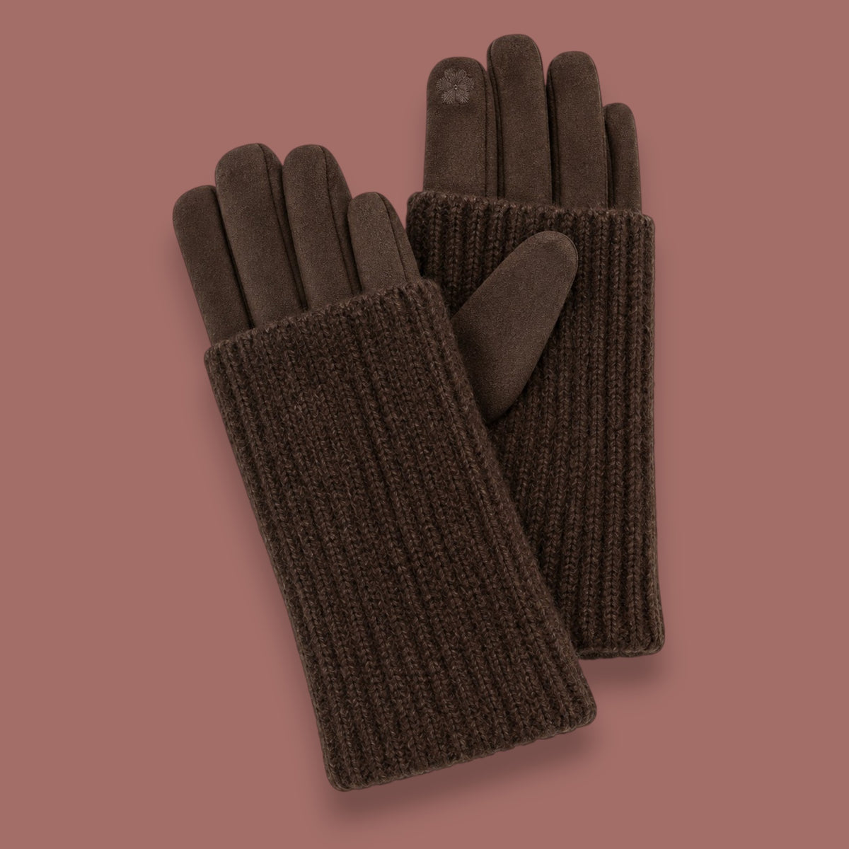 Caracol - Gloves With Ribbed Wrist Warmers