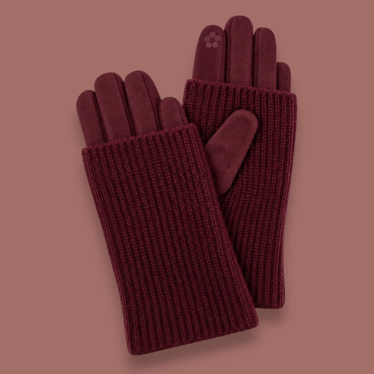 Caracol - Gloves With Ribbed Wrist Warmers