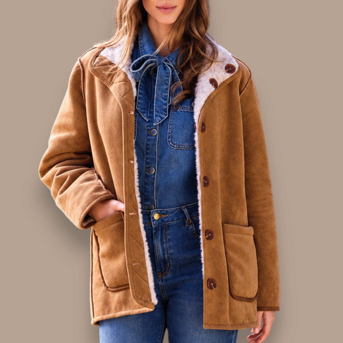 Tribal - Reversible Coat With Contrast Trim