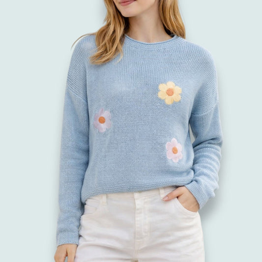 Skovhuus - Sweet Meadow Flower Knit Sweater