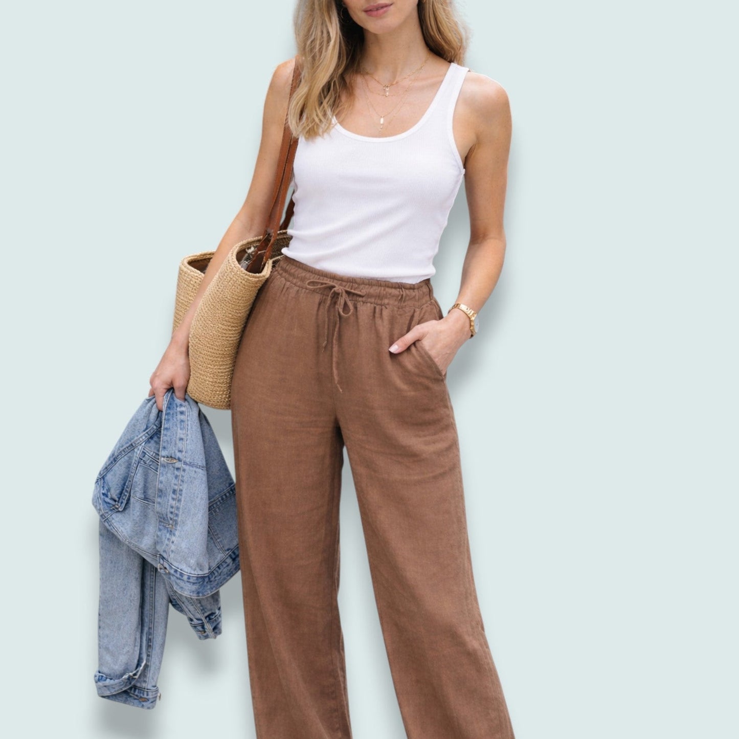Audrey's - Mocha Breeze Drawstring Pants