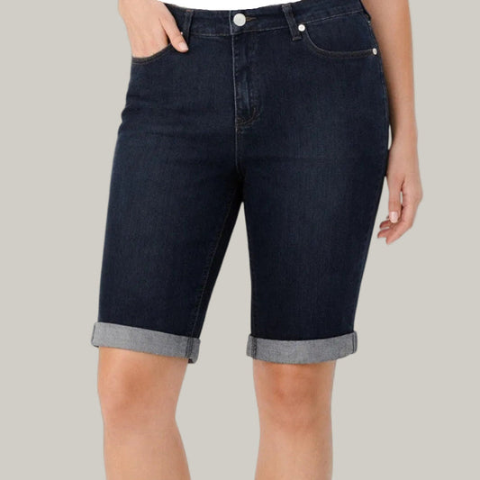 Carreli - Dark Wash Denim Bermuda Shorts