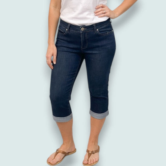 Carreli - Stone Wash Denim Capri