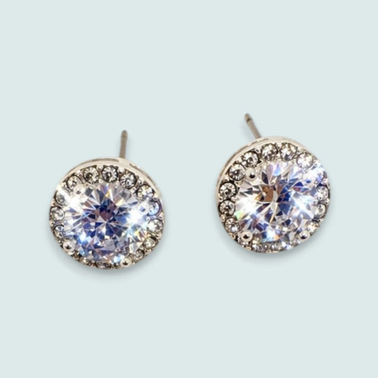 Audrey's - Crystal Halo Stud Earrings