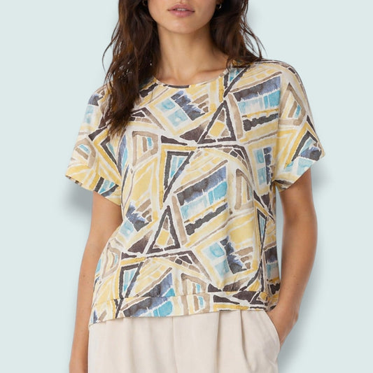 Sunday - Abstract Geo Print Tee