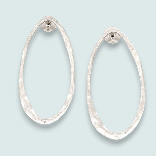 Audrey's - Sculpted Oval Drop Earrings