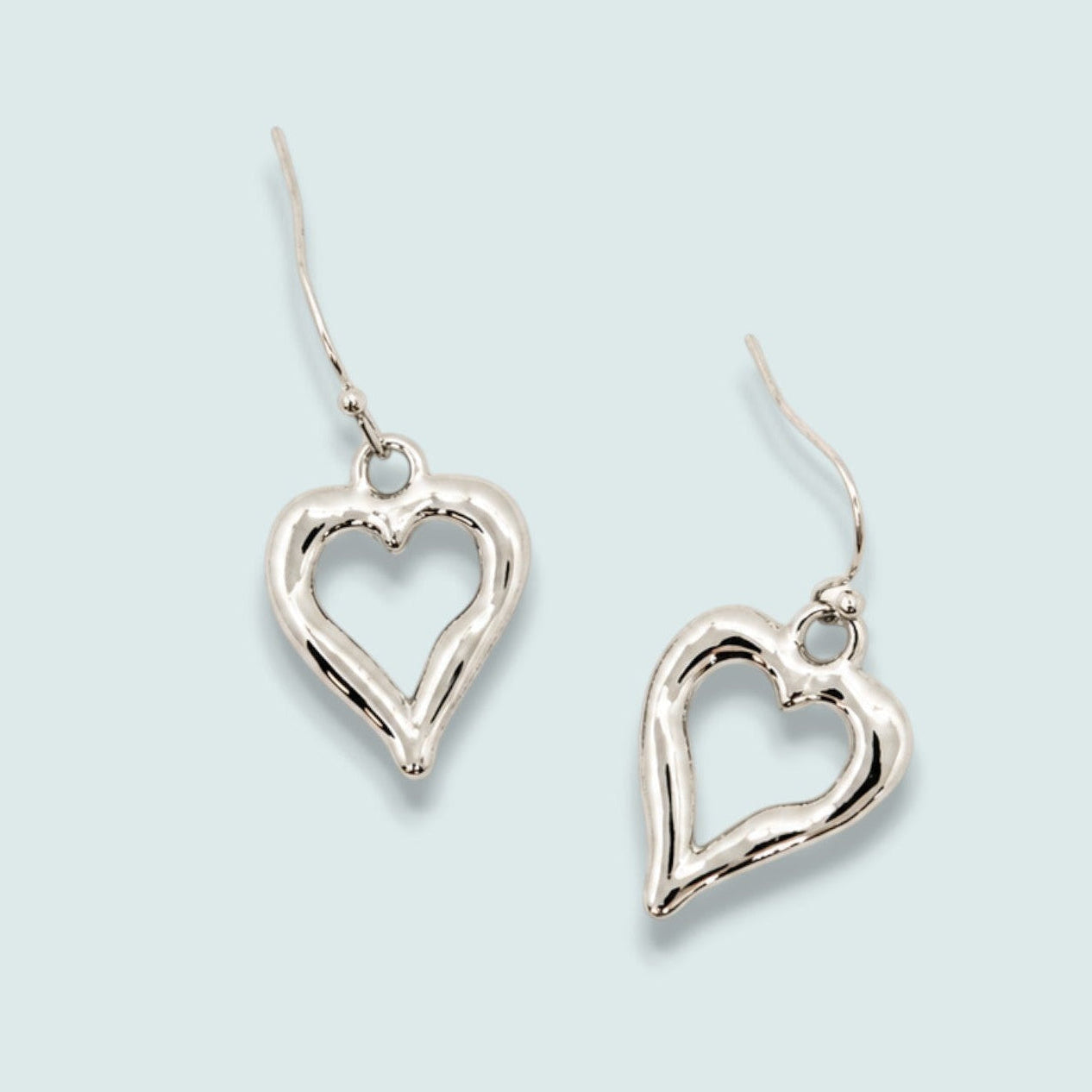 Audrey's - Open Heart Drop Earrings