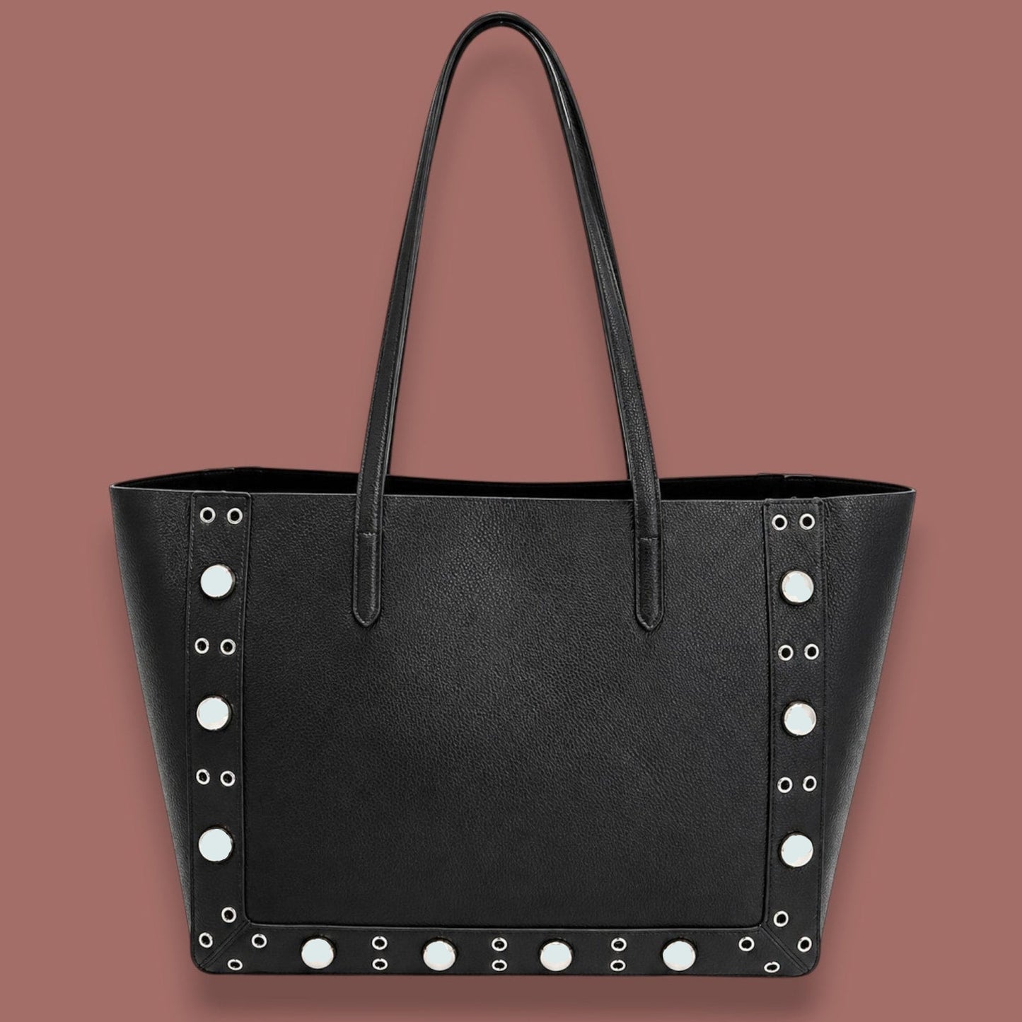 Inzi - Studded Black Tote Bag